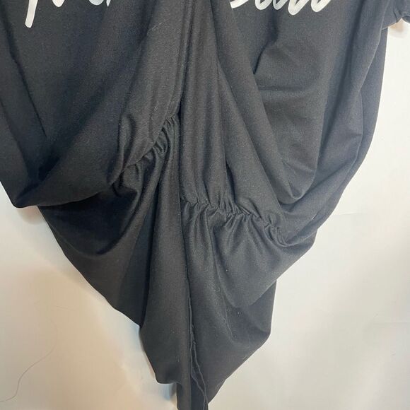 5 for $25🔥Ruby & Lace "Mamacita" Maternity Black Short Sleeve T-Shirt Large - Picture 4 of 6